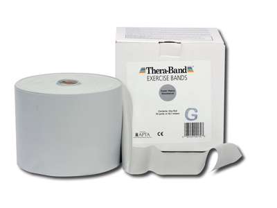 TheraBand Elastik 45 m Sølv