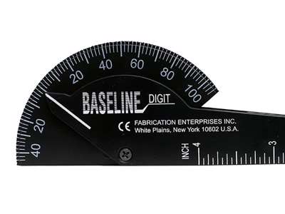 Baseline finger goniometer sort plast 