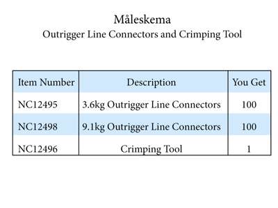 Outrigger Line Connectors