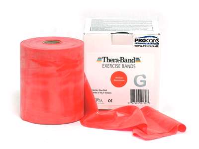 TheraBand Elastik 45 m Rød