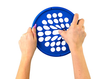 Håndtræningsnet - CanDo Web – Hård – Blå – 18 cm