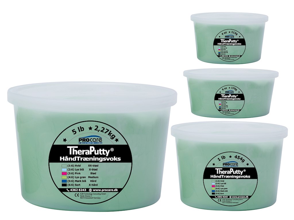 TheraPutty - Lys Grøn - Medium (Hårdhed 4/6)