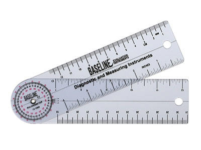 Baseline Plast Goniometer – Rulongmeter Stil – 360° Hoved – 15 cm arme