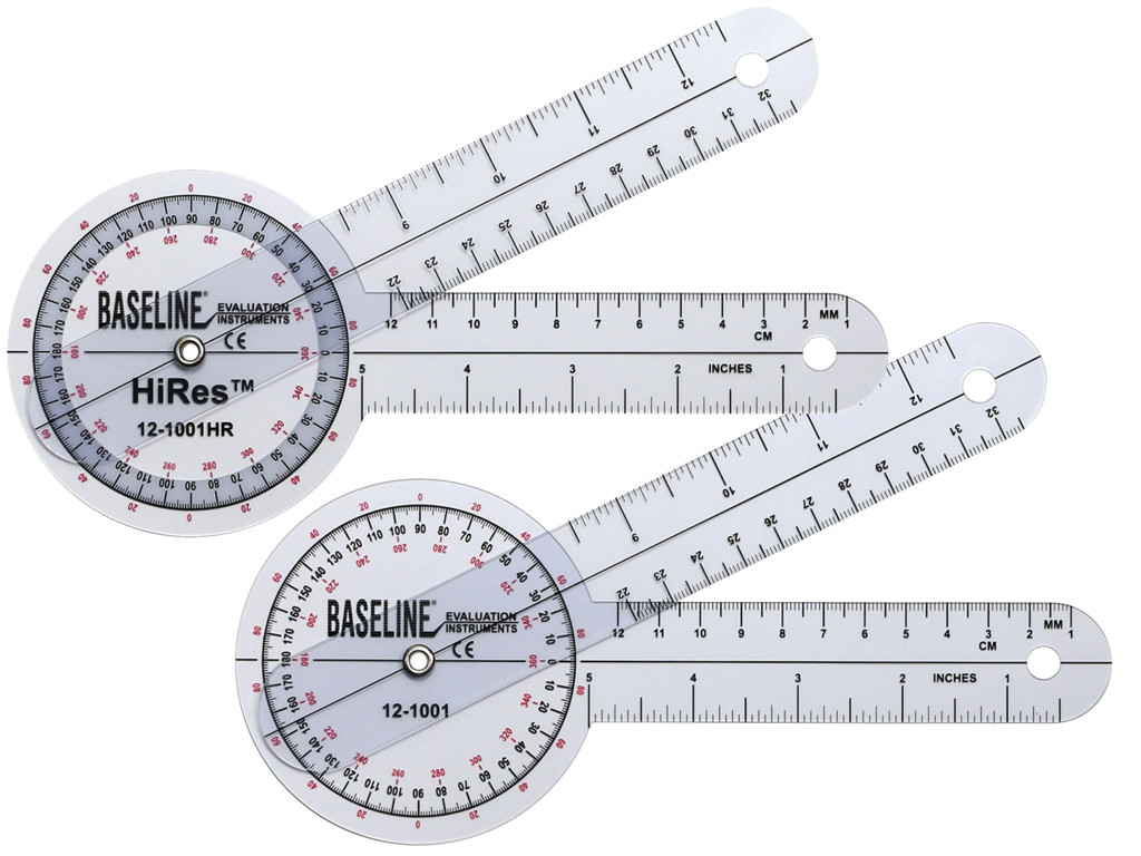 Goniometer - 360 grader 20cm - Fra Baseline