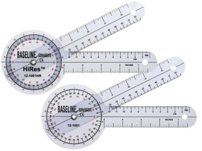 Goniometer - 360 grader 20cm - Fra Baseline