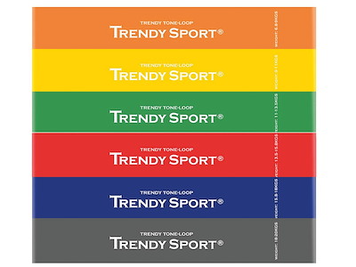 Træningselastik Tone Loops fra Trendy Sport - 5 x 30 cm