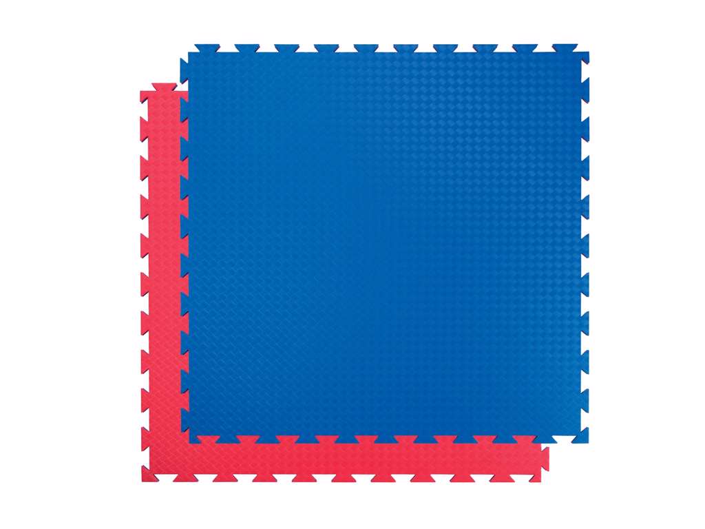 SportsMat 100 x 100 x 2cm blå/rød