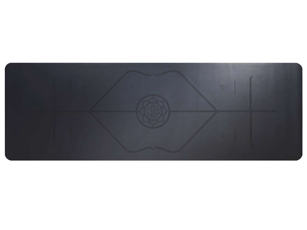 Yoga måtte 180x60x0.3, Antrazit, rubber
