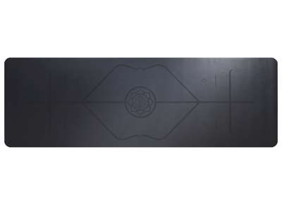 Yoga måtte 180x60x0.3, Antrazit, rubber