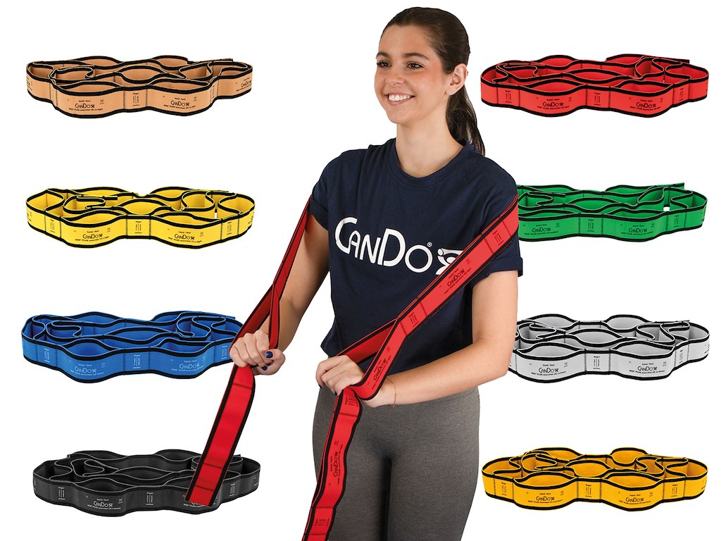 CanDo Multi-Grip Exerciser Plus, 183 cm, 9 Loops