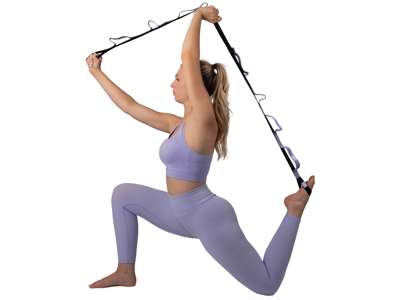 Yoga bånd med løkker 180cm