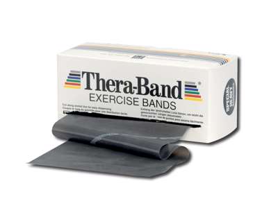 TheraBand Elastik 5,5 m Sort