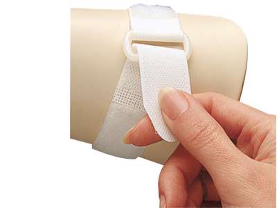 D Ring Strap 1" x 10" White (10)