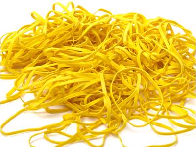 Colored rubber bands 3,2 mm yellow