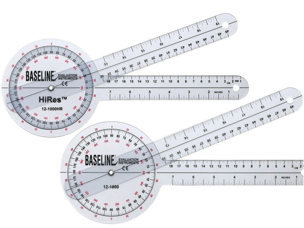 Goniometer - 360 grader 30cm - Fra Baseline