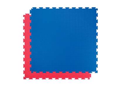 SportsMat Profi 100 x 100 x 2cm blå/rød