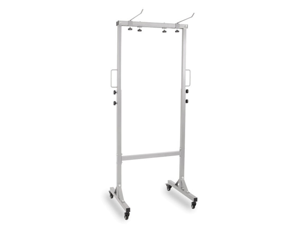 Vogn til måtter, aluminium med håndtag