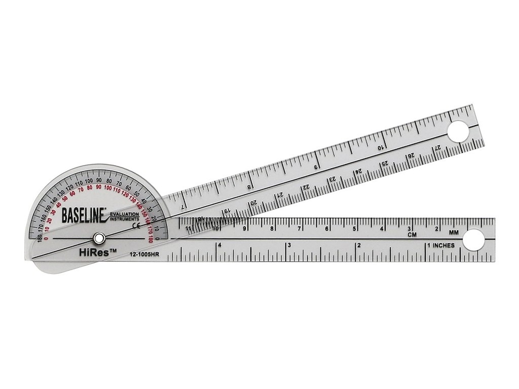 Goniometer HighRes 180 grader 15 cm