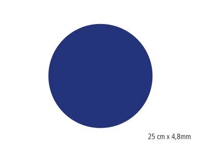Dycem® Round blå Non-slip - 25 x 0,48 cm 