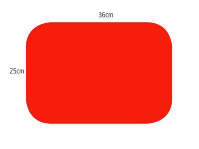 Dycem® Non-slip firkant 25 x 36 x 0,5 cm - 1 stk. rød