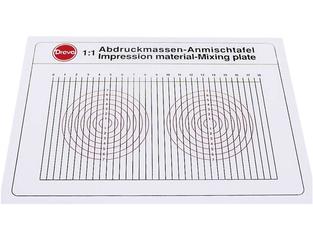Otoform Mixing Plate with Dose Scale