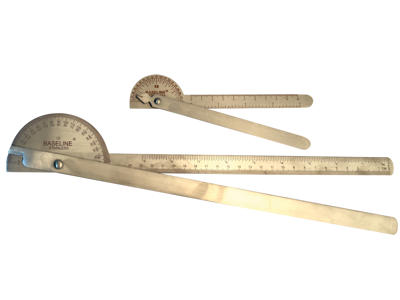 Goniometer i metal 180 grader