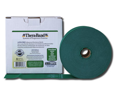TheraBand Latexfri Elastik 45 m Grøn