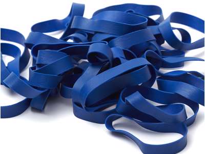 Colored rubber bands 13 mm Blue