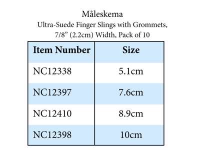 Finger Slings U/S w/Grommet 8,9 cm (10)