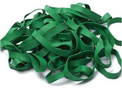 Colored rubber bands 9,5 mm Green