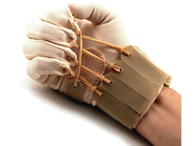Deluxe Finger Thumb Glove i beige