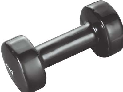 Håndvægt, vinyl 4 kg