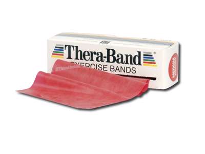 TheraBand Elastik 5,5 m Rød