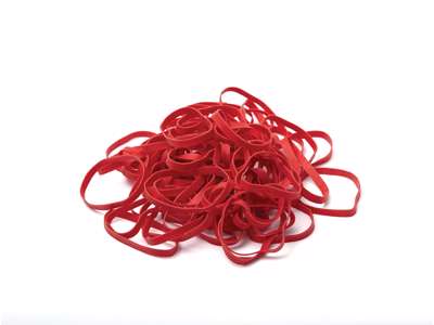 Colored rubber bands 6,4 mm red