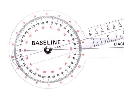 Baseline Goniometer 360 grader 30 cm