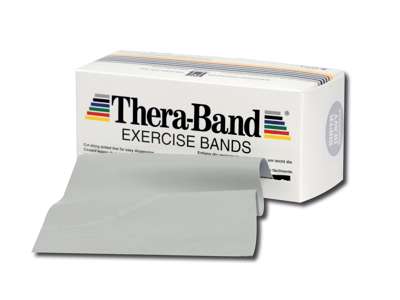 TheraBand Elastik 5,5 m Sølv