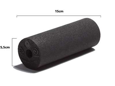 Blackroll Mini ø5,5 x 15 cm sort