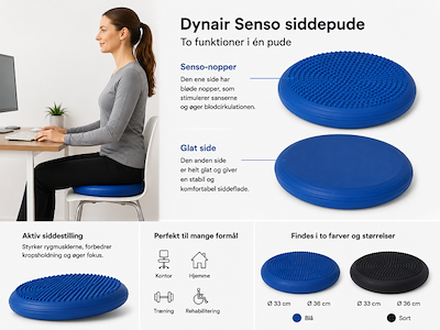 Siddepude Dynair Senso - 33 og 36 cm - Fra TOGU 