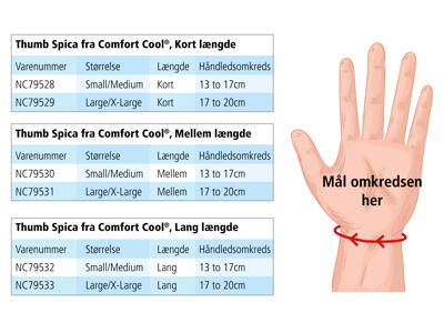 Thumb Spica fra Comfort Cool - Lang model